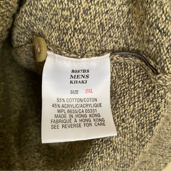 Woolrich Mens Khaki Sweater - Picture 8 of 8